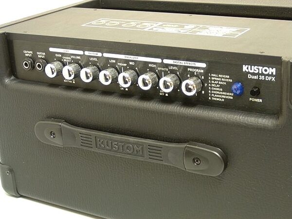 open zoom image for Kustom Dual35DFX Guitar Combo Amplifier with DFX (1x10 in.), Control Panel