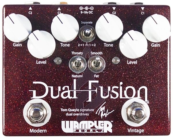 open zoom image for Wampler Dual Fusion Tom Quayle Signature Overdrive Pedal, Open Box (Like New), Main