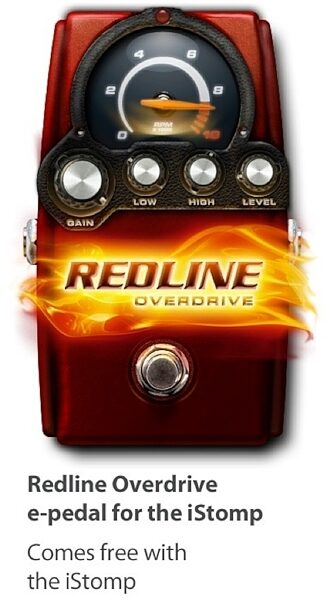 open zoom image for DigiTech iStomp Downloadable Guitar Effects Pedal, Red Line Overdrive