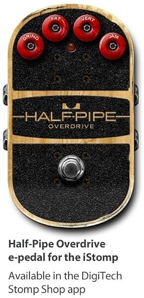 open zoom image for DigiTech iStomp Downloadable Guitar Effects Pedal, Half-Pipe Overdrive