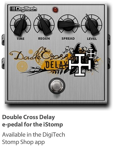 open zoom image for DigiTech iStomp Downloadable Guitar Effects Pedal, Double Cross Delay