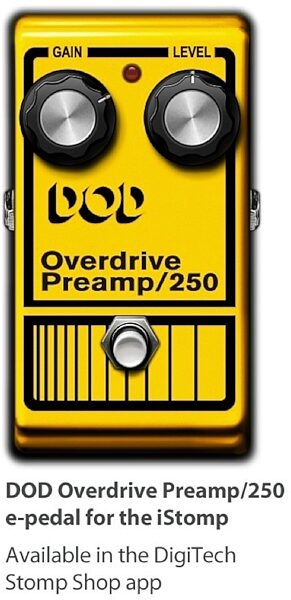 open zoom image for DigiTech iStomp Downloadable Guitar Effects Pedal, DOD250