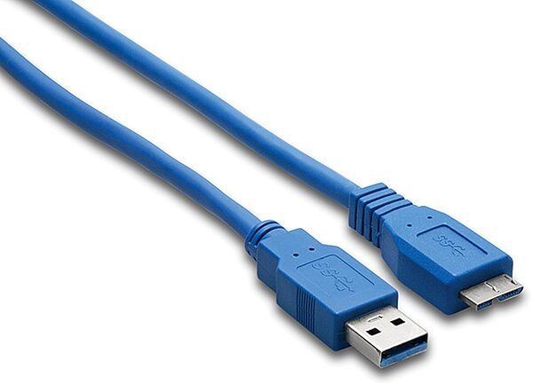 open zoom image for Hosa SuperSpeed USB 3.0 Cable, Type A to Micro-B, 6 foot, USB-306AC, Main