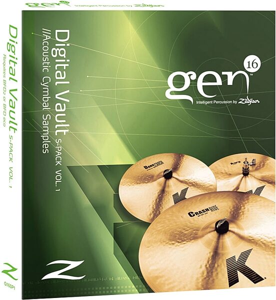 open zoom image for Zildjian Gen16 Digital Vault S-Pack Volume 1 Cymbal Samples, Main