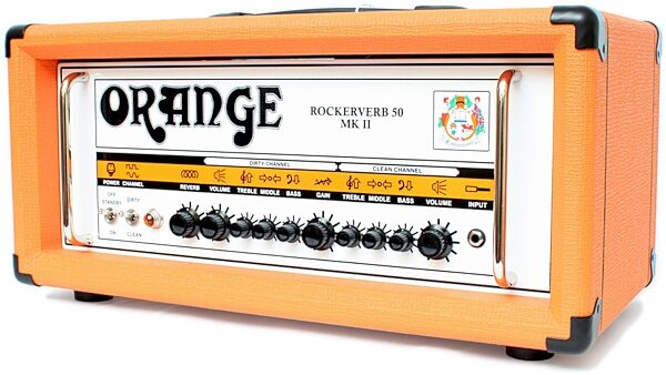 open zoom image for Orange RK50HTCMKII Rockerverb 50 MKII Guitar Amplifier Head (50 Watts), Right