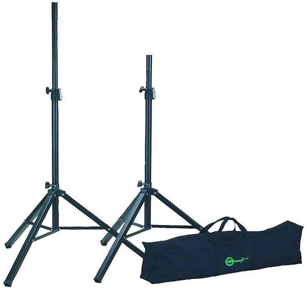 open zoom image for K&M Safe Lock Speaker Stands (with Gig Bag), Main