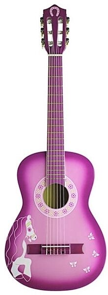 open zoom image for Stagg C510P 1/2 Size Classical Acoustic Guitar, Purpleburst with Pony Graphic