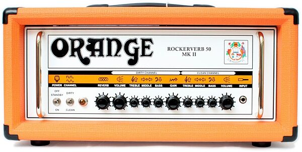 open zoom image for Orange RK50HTCMKII Rockerverb 50 MKII Guitar Amplifier Head (50 Watts), Main