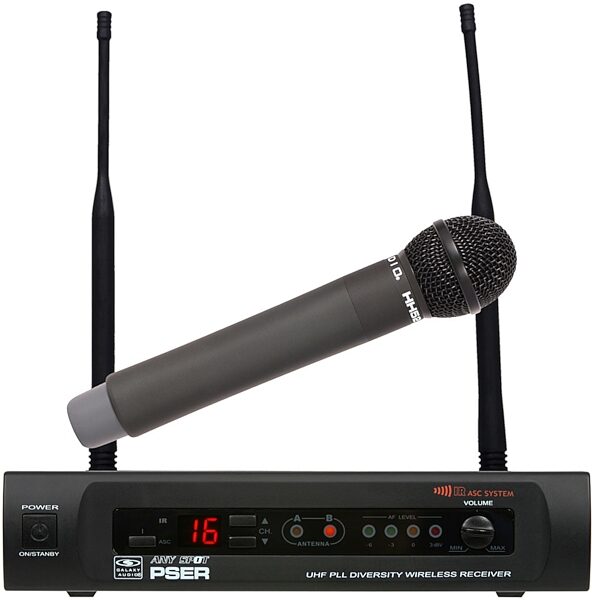 open zoom image for Galaxy Audio PSERHH52 UHF Handheld Wireless Microphone System, Main