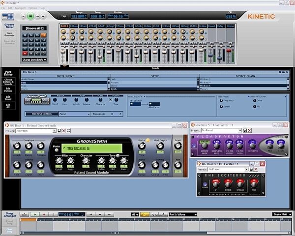 open zoom image for Cakewalk Kinetic Electronic Music Studio Software (Windows), Edit Sound