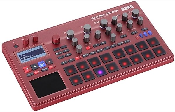 open zoom image for Korg Electribe Sampler Music Production Station, Red, Red Angle