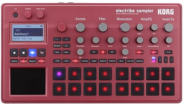 open zoom image for Korg Electribe Sampler Music Production Station, Red, Red