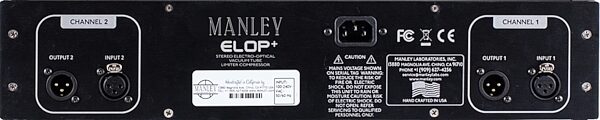 open zoom image for Manley ELOP Plus Stereo Electro-Optical Compressor, Back
