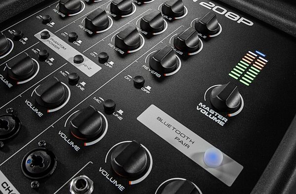 open zoom image for JBL EON 208P Portable PA System, Single System, Mixer Detail