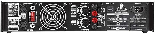 open zoom image for Behringer EP1500 Power Amplifier, Rear