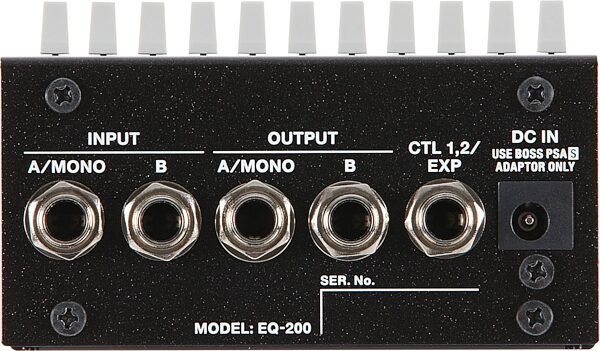 open zoom image for Boss EQ-200 Graphic Equalizer Pedal, New, Rear