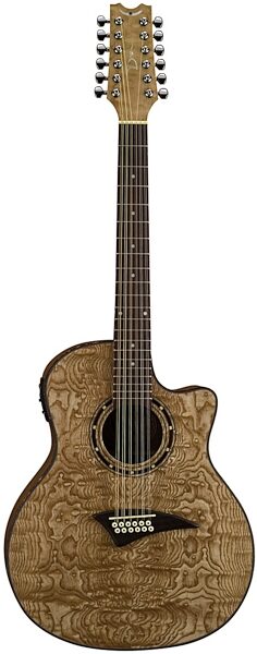 open zoom image for Dean Exotica Quilt Ash 12-String Acoustic-Electric Guitar, Natural