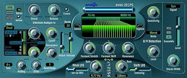 open zoom image for Emagic Logic Pro (Macintosh), EVOC 20 PS