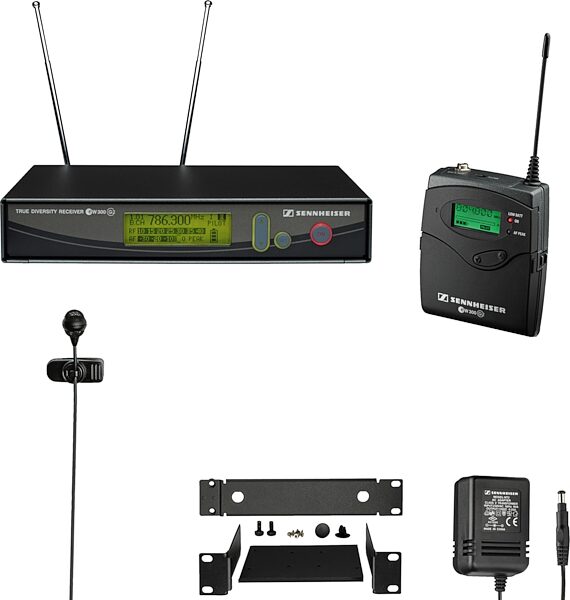 open zoom image for Sennheiser ew322G2 Cardioid Lavalier UHF Wireless System, All
