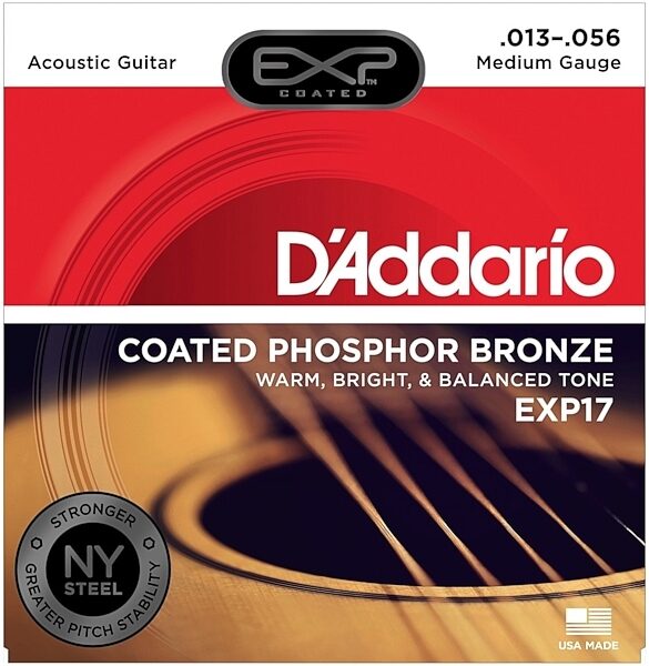 open zoom image for D'Addario EXP Coated Phosphor Bronze Acoustic Guitar Strings, Main