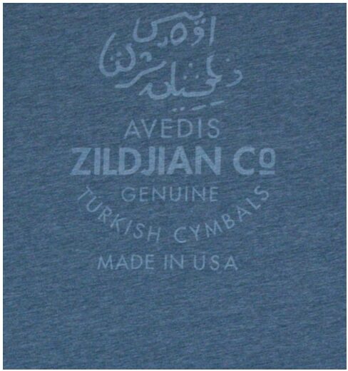 open zoom image for Zildjian Heathered Blue T-Shirt, Logo