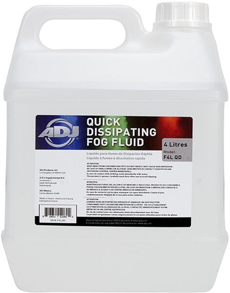 open zoom image for ADJ F4L QD Fog Fluid, New, Action Position Back
