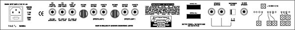 open zoom image for Ashdown Fallen Angel 180 Head 3-Channel Guitar Amplifier Head, Back Panel