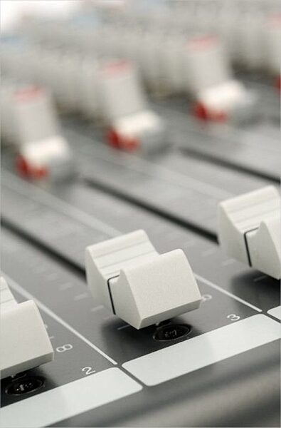open zoom image for Allen and Heath ZED-14 14-Channel Mixer with USB Interface, New, Fader Closeup