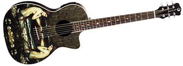open zoom image for Luna Fantasie Mermaid Acoustic-Electric Guitar, On Side