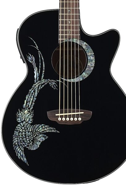 open zoom image for Luna Fauna Series Phoenix Acoustic-Electric Guitar, Body