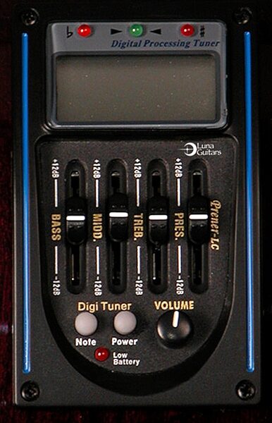open zoom image for Luna Fauna Series Phoenix Acoustic-Electric Guitar, Preamp
