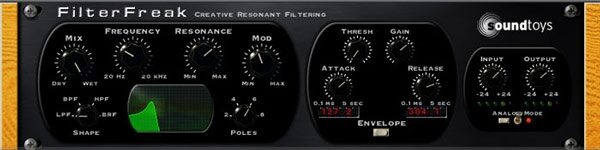 open zoom image for SoundToys FilterFreak 1.0 Plug In RTAS Mac, Alternative