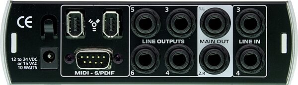 open zoom image for PreSonus Firebox 6x10 FireWire Recording Interface, Rear