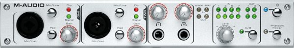 open zoom image for M-Audio Firewire 1814 Audio/MIDI Interface (Macintosh and Windows), Front View