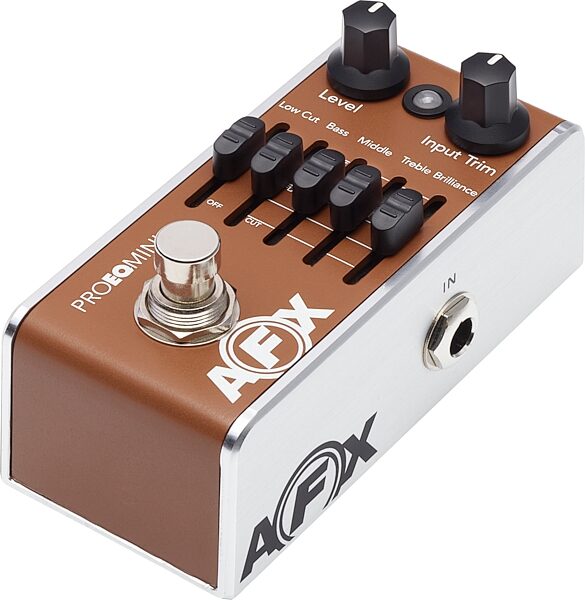 open zoom image for Fishman AFX Pro EQ Mini Acoustic Preamp and EQ Pedal, New, Action Position Back