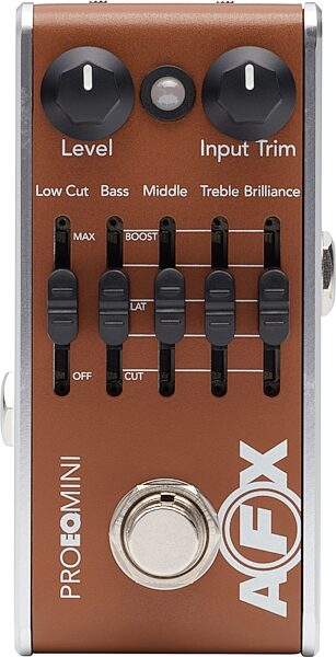 open zoom image for Fishman AFX Pro EQ Mini Acoustic Preamp and EQ Pedal, New, Action Position Back