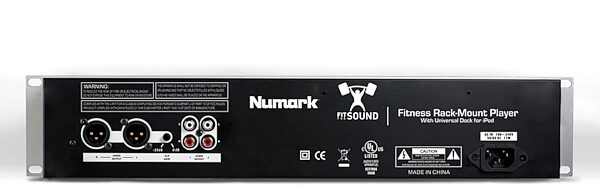 open zoom image for Numark Fit for Sound Rackmount Music Player for iPod, Rear