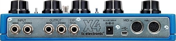 open zoom image for TC Electronic Flashback X4 Delay and Looper Pedal, Rear