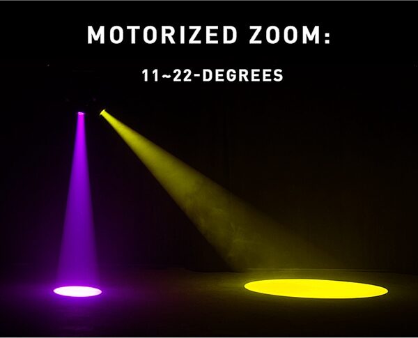 open zoom image for ADJ Focus Spot 4Z Effect Light, Black, Action Position Back