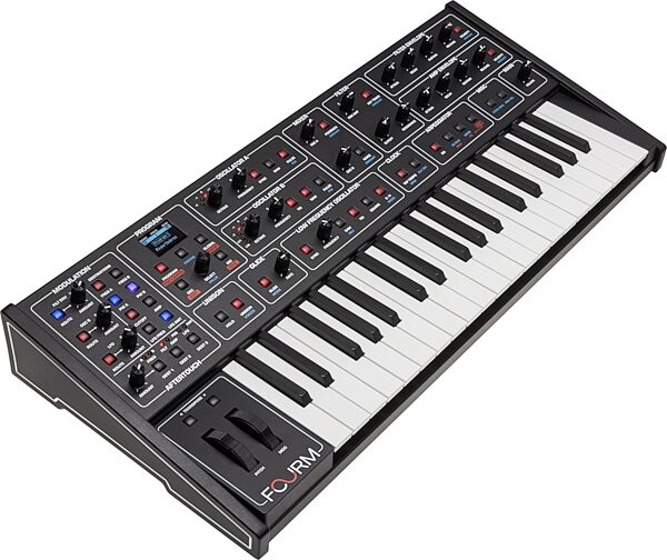open zoom image for Sequential Fourm Compact Analog Keyboard Synthesizer, Black, Right