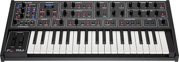 open zoom image for Sequential Fourm Compact Analog Keyboard Synthesizer, Black, Front