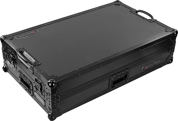 open zoom image for Odyssey Performance Ready Case for DDJ-FLX10 with Glide Style Laptop Platform and Wheels, Black, Action Position Back