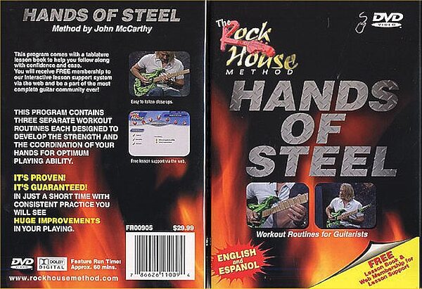 open zoom image for The Rock House Method Hands Of Steel Workout Routines For Guitarists Video, Main