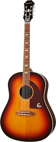 open zoom image for Epiphone Masterbilt Texan Acoustic-Electric Guitar, Faded Cherry Aged Gloss, Open Box (Very Good), Action Position Back