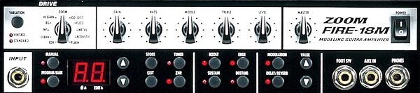 open zoom image for Zoom Fire-18M Guitar Combo Amplifier (18 Watts, 1x8 in.), Front Panel