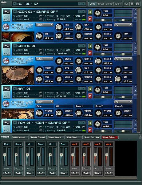 open zoom image for Sonic Reality Ocean Way Drums Gold Edition Software, Main