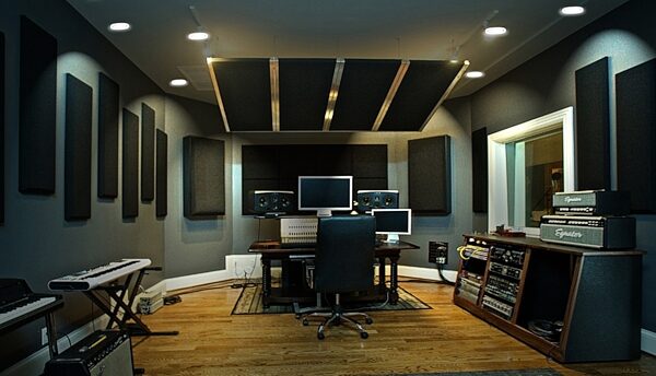 open zoom image for Primacoustic FullTrap Wall-Mount Bass Trap, Beige, In Use