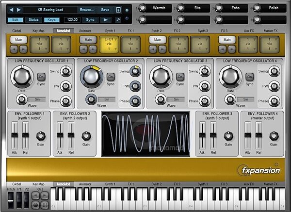 open zoom image for FXpansion D-CAM Synth Squad Software Synthesizer Suite, Screenshot - Fusor 3