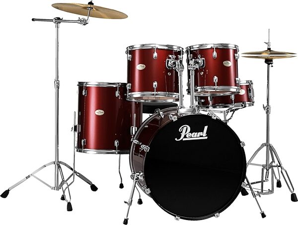 open zoom image for Pearl FX725SC Forum 5-Piece Drum Kit, Red Wine