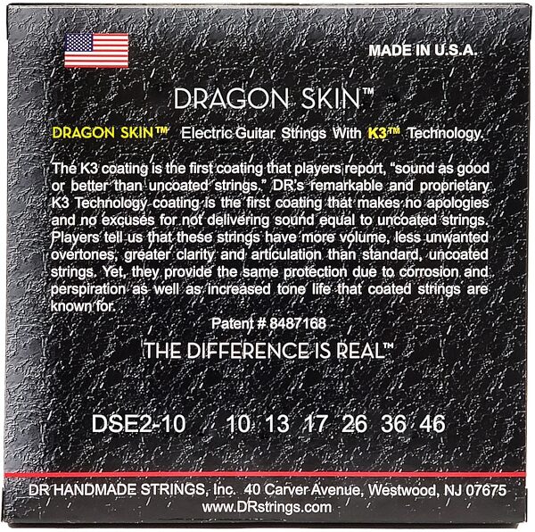 open zoom image for DR Strings Dragon Skin Clear Coated Electric Guitar Strings, view